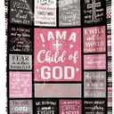 Christian Gifts for Women Faith, Baptism/Catholic/Inspirational/Religious/Spiritual/Birthday Gifts for Adults/Sister/Mother/Girls, Cozy Soft Throw Blankets for Women/Men 50"x 60" (Bible1)