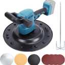 1680W Electric Wall Smoothing Machine, Cordless Wall Plastering Machine with Mixer, Wall Polishing Machine, Electric Wall Trowel, Compatible with Makita 18V Battery