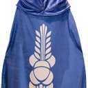 Princess Hyrulelu Velvet Cosplay Hooded Long Cape Cloak Costumes Dress 66.93 Inches Blue