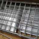 Humane Live Animal Cage Trap, Heavy Duty, Catch and Release for Raccoons, Cats, Squirrels, Rabbits, No Assembly Required (24 in Silver)