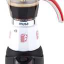 Imusa Special Edition Electric Cuba/Domino themed Espresso Maker, 3 or 6 Cups, White, Red, Blue
