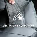 PIDO Car Seat Protector for Child Car Seat, 2 Pack Carseat Protector with Thick Padding and Storage Pockets, Waterproof Protection Cover Mat for Vehicle Leather Upholstery