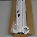 Closet Rod 50-87 Inches, Adjustable Heavy Duty Metal White Closet Rods for Hanging Clothes 1.3 Inches Diameter for Wardrobes Laundry