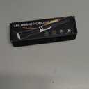 Magnetic Flashlight Gifts for Men, Fathers Day Dad Gifts, Stocking Stuffers for Men Adults, Pickup Tool Cool Extendable Magnet Telescoping Gadgets Birthday for Him Handyman (Black)