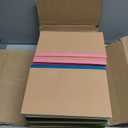 60 Pack Lined Notebook Journals Bulk, A5 College Ruled Composition Notebook, 8.3x 5.5, Kraft Cover with Rainbow Spines, 15 Colors 60 Pages for School Office Travel