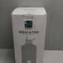 Insulated Water Bottle | Thickened Stainless Steel Vacuum Metal | Portable Sports Half Gallon Large Water Jug for Gym and Hiking with Straw, Carrier Bag, Handle Strap | BPA-Free 64 oz (Advanced Black)