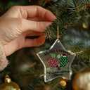 2 x Pickleball Partner Christmas Ornament, Xmas Gifts for Pickleball Player Lover, Christmas Tree Decoration Acrylic Ornament