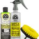 Chemical Guys Foaming Citrus Fabric Clean Drill Brush Kit - High Foaming Stain and Odor Remover, Upholstery, Floor Mat & Car Carpet Cleaner, Deep Cleans & Deodorizes, Citrus Scent - 16 fl oz