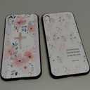 Zrutru 2 Pack Floral Christian Cross Jesus Bible Verse Phone Cases for iPhone X/XS Case Soft Shockproof Protective for Women Man Phone Cover Funda for iPhone X 5.8 Inch