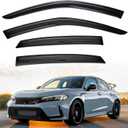 Window Visor Compatible with Honda Civic Sedan 2022 2023 2024(LX EX SI HPT Sport Touring) 4PCS Window Deflectors Rain Guard Sun Shield Shade