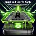 Esanik 2+2 Pack for iPhone 17 Matte Glass Screen Protector Auto-alignment Anti-Glare & Anti-Fingerprint,Anti-Reflection,Bubble Free, Smooth as Silk, 9H Glass Screen Cover