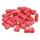 sourcing map Retail Store Supermarket Cellular Lock Hook Lock 7mm Special Magnetic Display Shelf Lock Peg Hook Red Pack 50
