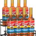 THYGIFTREE Coffee Syrup Rack Organizer 8 Bottle Syrup Holder Stand 2-Tier Syrup Storage Shelves Rack for Kitchen Coffee Bar Station