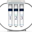 Clearly Filtered 3-Stage Under the Sink Filtration System/Easy Install/Targets 232+ Contaminants Including Heavy Metals, Fluoride, Lead, PFOA