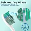 YMPBO 10 Pack Toothbrush Replacement Heads Compatible with TAO Clean Sonic Toothbrush Adults, Tooth Brush Head Toothbrush Heads Refill, Medium Bristles, Whitening