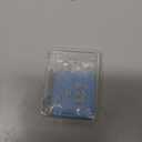 BENECREAT 8Pcs 925 Sterling Silver Beads with Rubber, Rondelle Slider Stopper Beads Silver Crimp Beads for DIY Bracelet Necklace Jewelry Making Accessorie