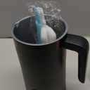 Milk Frother, 4-in-1 Milk Frother and Steamer, 13.5oz/400ml Automatic Hot and Cold Foam Maker and Milk Warmer, Electric Frother for Coffee, Latte, Cappuccino, Macchiato, Matcha(Black)