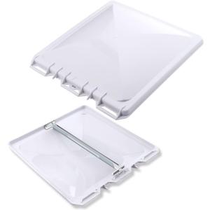 HOMEE Rv Roof Vent Cover Replacement 13 x13 inch Universal White Vent Lid for Camper Trailer Motorhome Bathroom, 1 Pack