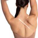 Capezio womens Camisole Leotard With Clear Transition Straps (Large, Suntan)