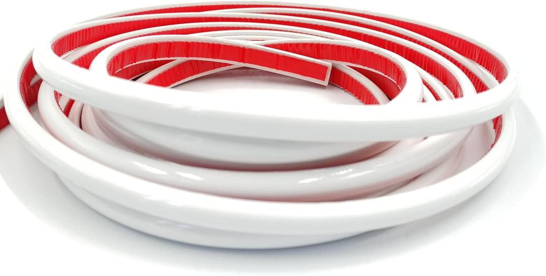 16.4Feet Tile Edge Trim, Flexible Wall Trim, Self-Adhesive Liner for Corner Decor, Peel and Stick Molding Trim Edging for Kitchen, Cabinet, Mirror Frame and Bathroom Backsplash