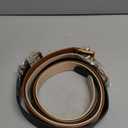 XZQTIVE 3 Pack Women Belts For Jeans Dresses Pants Ladies Leather Waist Belt with Gold Buckle M