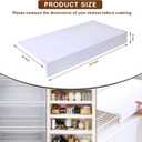 Wire Shelf Covers for Pantry,Closet,Wire Rack Covers for Shelves,Pantry,Shelf Covers for Wire Shelving,5 Pcs,(White, 24 * 16inch)