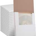 15 Sets Vinyl Record Mailers, 12.5" X 12.5" x 1" LP Shipping Mailer Boxes, White Vinyl Record Shipping Boxes with Foam Pouches, Fragile Stickers