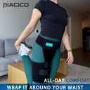Hip Brace for Men & Women - Sciatica Pain Relief Devices, Compression Support Wrap for Thigh Injury,Groin, Hamstring, Joints, Hip Pain, Improved Mobility & Recovery (Blue Right)