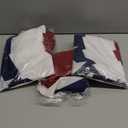 4th of July Decorations Bunting Flags, 2x4Ft American Flag Banner,Usa Pleated Fan Flag, Half Flags Banner for Porch Home Outdoor Patriotic Decorations (Set of 4)