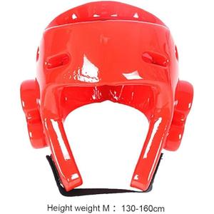 Kids & Adults Taekwondo Karate Headgear MMA Martial Arts Helmet, Soft Head Gear for Martial Art Grappling Muay Thai Kickboxing Taekwondo (Medium, RED)