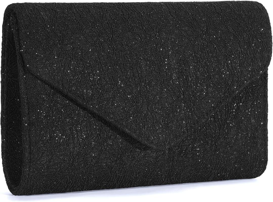 UBORSE Evening Bag Lace Clutch Purse for Women Formal Elegant Envelope Wedding Party Cocktail Crossbody Shoulder Bag