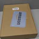 Tall Lamp Shades Set of 2, 10" Top X 10" Bottom X 13" High Large Drum Lampshades for Table Lamps Floor Lamp, Beige Line Fabric Lamp Shades, Easy Assembly Replacement Lampshades