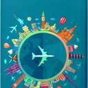 Travelkin Luggage Covers For Suitcase Tsa Approved,Suitcase Cover Protector Fit 18-32 Inch Luggage (Dreaming Blue-L)