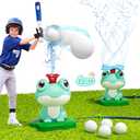 Frog Water Sprinkler for Kids Summer Toys, Kids Sprinkler Water Toys, Toddler Outdoor Toys, Backyard Garden Games Splashing Fun Outside Toy Sprinkler Gifts, Water Play for Boys Girls 3+