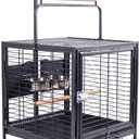 Travel Bird Cage, Easy to Wheel or Carry. Castor Wheels Included