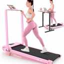 FUNMILY Upgrade Walking Pad Folding Treadmill with 12%/15% Incline & Handle Bar, 3.5HP Foldable Under Desk Compact Treadmills for Home/Office/Gym, 400+lb Capacity, Shock Absorption