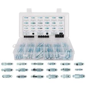 18 Types 90PCS Standard SAE & Metric Brake Caliper Screw, Brake Wheel Cylinder Screw Replace 30300 Brake Bleeder Screw Assortment, Bleeder Valve, Bleeding Screws, Bleed Kit