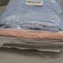 HOMEXCEL 5 Pack Microfiber Hair Towels - 40 x 20 inches Super Soft, Fast Drying Turbans for Long, Thick, Curly Hair - Anti Frizz Wrap with Elastic Strap 