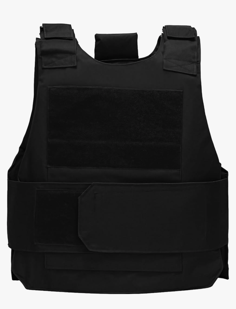 Paintball Game Vest, Outdoor Training Protective Vest, Foam Padded, Lightweight, Adjustable for Large Size