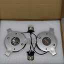 5 and 6 inch Recessed Can Light Conversion Kit, Ceiling Light Fixture Upgrade, Pendant & Hanging, 7 Inch Flat Steel Ceiling Medallion, White Finish 2 Packs