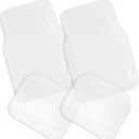 ZONETECH All Weather Full Rubber Clear Car Interior Floor Mats 4-Piece Set Clear Heavy Duty Car Interior Floor Mats