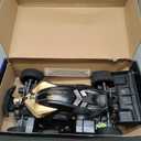 RIAARIO 1/10 Brushless RC Cars, RTR, Beginner, MAX 50+ MPH, Metal Drivetrain, 4WD, Waterproof Electronics, Carbon Fiber, Black, Ages 14+