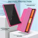 Sanyetral Tablet Protective Case with Auto Wake/Sleep Function, Incompatible with TCL Nokia -Raspberry