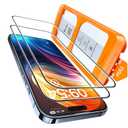 TOCOL for iPhone 15 Pro Max Screen Protector 9H Hardness Military Grade Shatterproof HD Tempered Glass for Full Coverage Easy Installation
