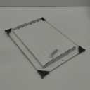 HVAC Premium 12" X 8" 1-Way AIR Supply Grille - Vent Cover & Diffuser - Flat Stamped Face - White [Outer Dimensions: 13.75"w X 9.75"h]