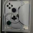 8Bitdo Ultimate 2 Wireless Gaming Controller with TMR Joysticks, Switchable Hall Effect/Tactile Triggers, 8Speed Wireless Tech, Charging Dock, RGB Fire Ring for PC & Android - White