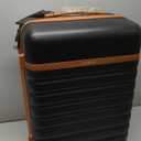 UKEIN Luggage Sets 3 Piece, Carry On Luggage 20In With Spinner Wheels,PC Hardside Suitcase Set with TSA Lock,Durable Carry On Suitcase With Travel Backpack for Men (Black, 3 piece set (20inch))