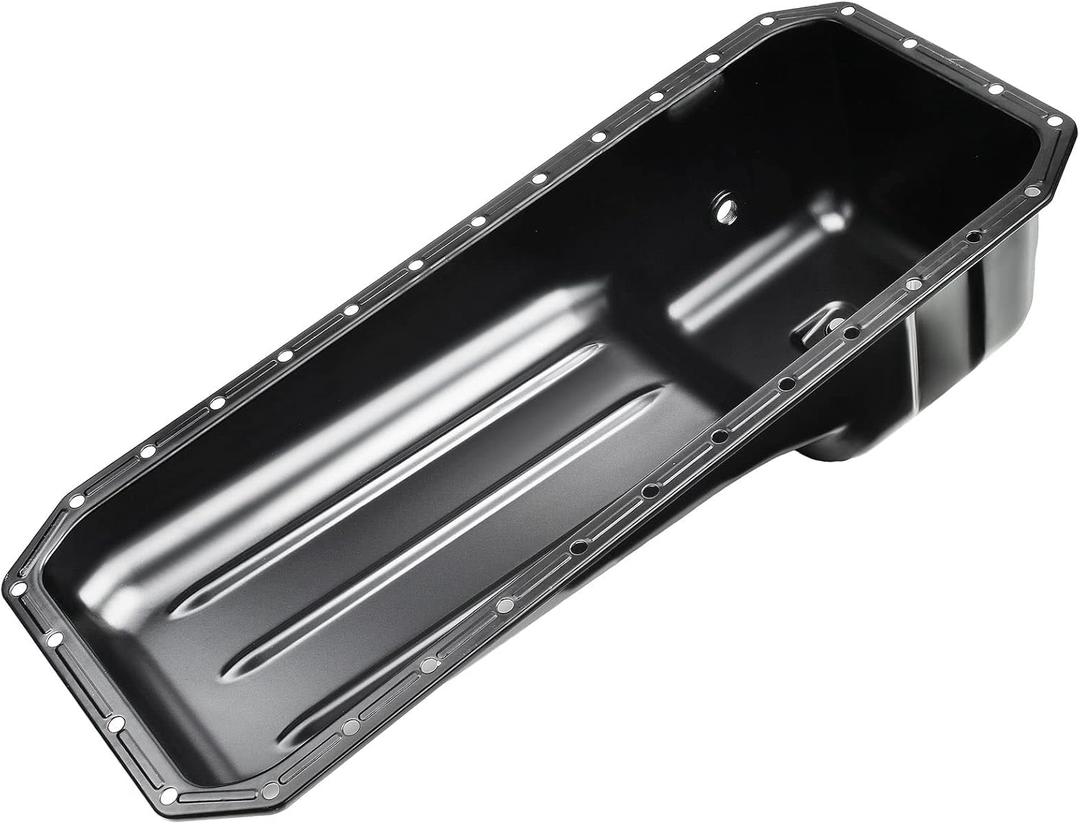 A-Premium Engine Oil Pan Sump with Drain Plug Compatible with Cummins ISB 5.9L/6.7L