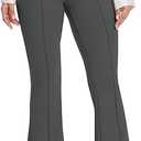 VIMPEP 27"/29"/31" Women's High Rise Pull On Bootcut Dress Pants Flare Work Yoga Pants with Pockets Business Slacks B101 XL