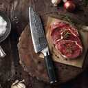 ENOKING 7" Professional Chef Knife  High Carbon Stainless Steel, Ultra-Sharp Japanese Kitchen Knife for Precision Cutting, Ergonomic Handle for Balance and Control, Perfect for Home & Restaurant Use